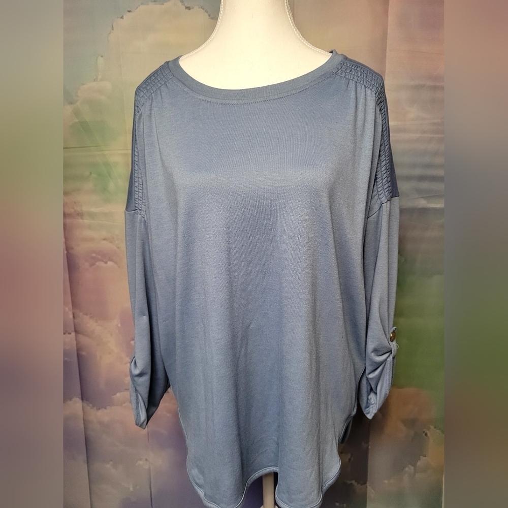 Cupio Women's Blue Tunic Top